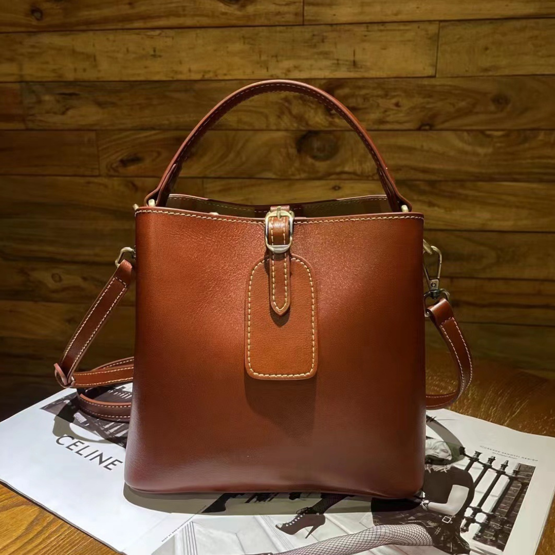 Versailles Chic Satchel – Sunset Orange