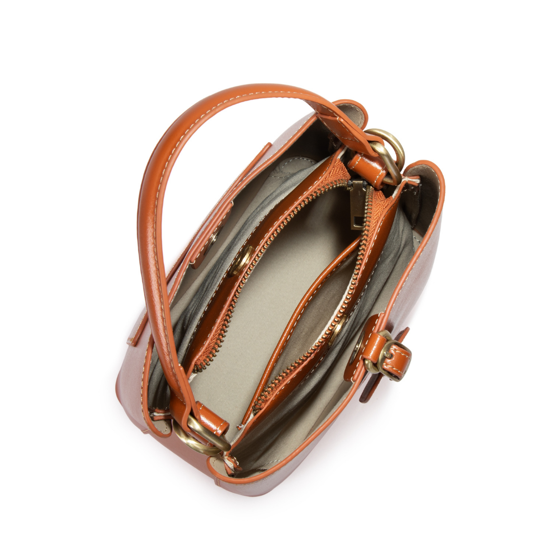 Versailles Chic Satchel – Sunset Orange