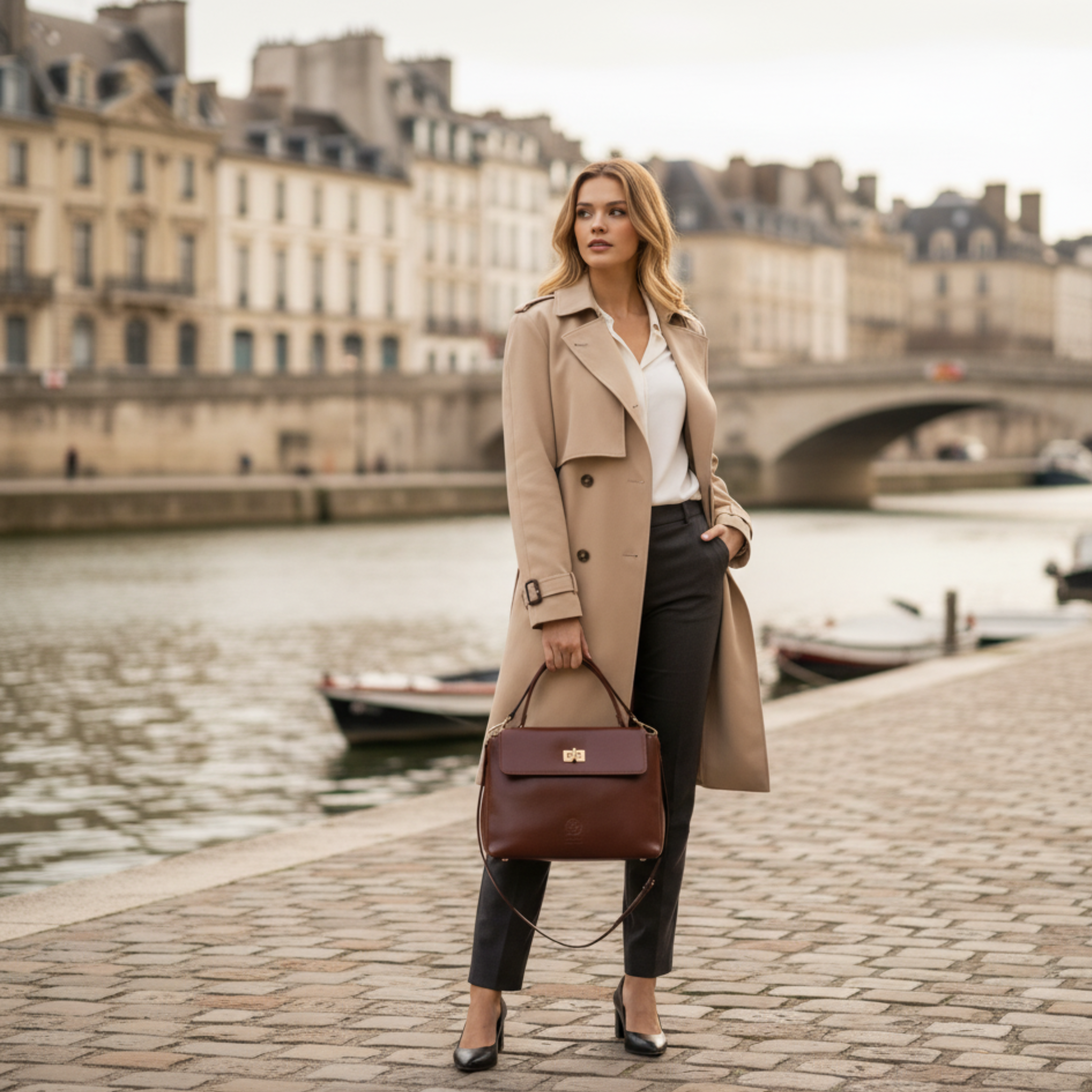 Noir Empress Satchel – Red