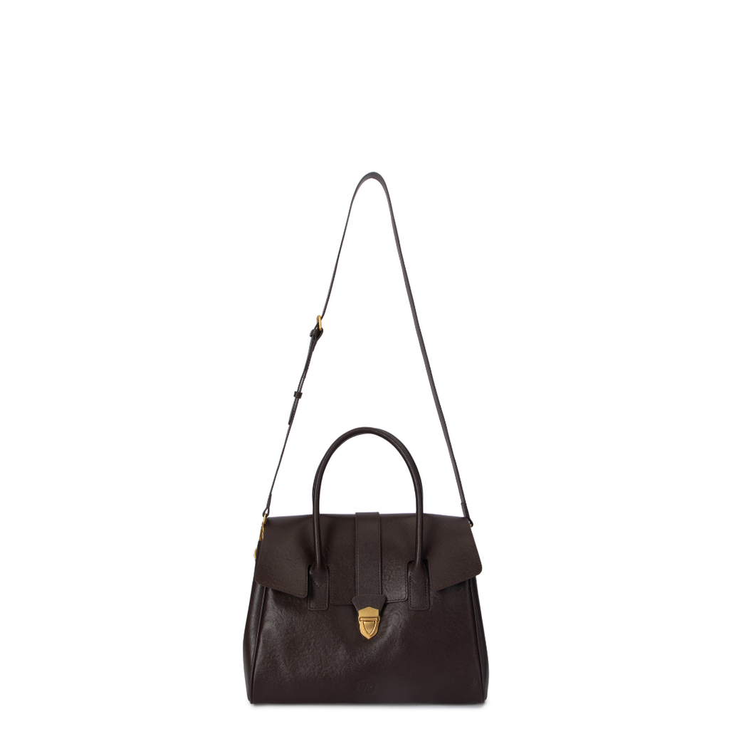Nocturne Sovereign Satchel – Chocolate Brown