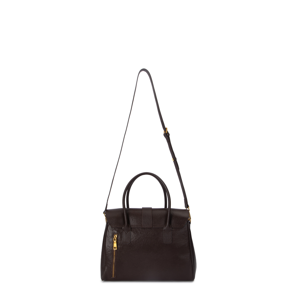 Nocturne Sovereign Satchel – Chocolate Brown