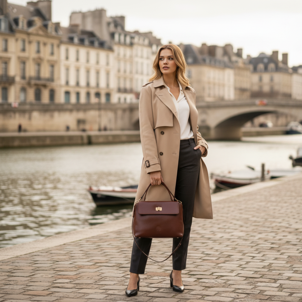 Noir Empress Satchel – Red