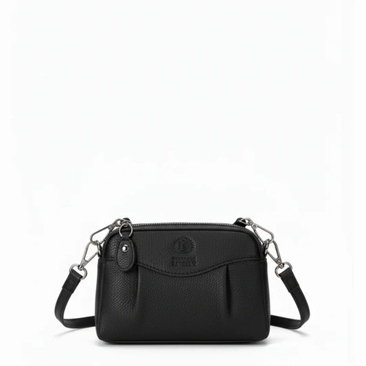 Maison Revelle L Elegance Etheree black leather sculptural crossbody bag